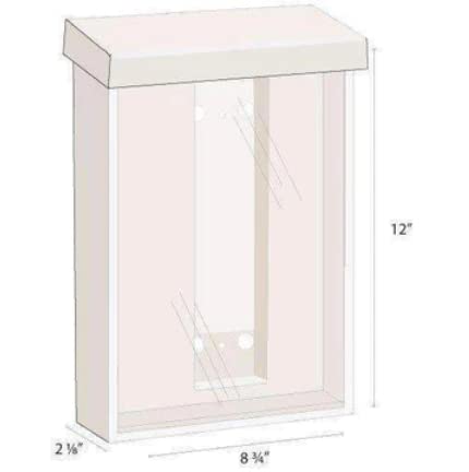 AZM Large Clear Brochure Holder Box - Durable Outdoor Flyer Display for Realtors & Real Estate Info - Perfect for Open Houses, Property Listings & Office Use
