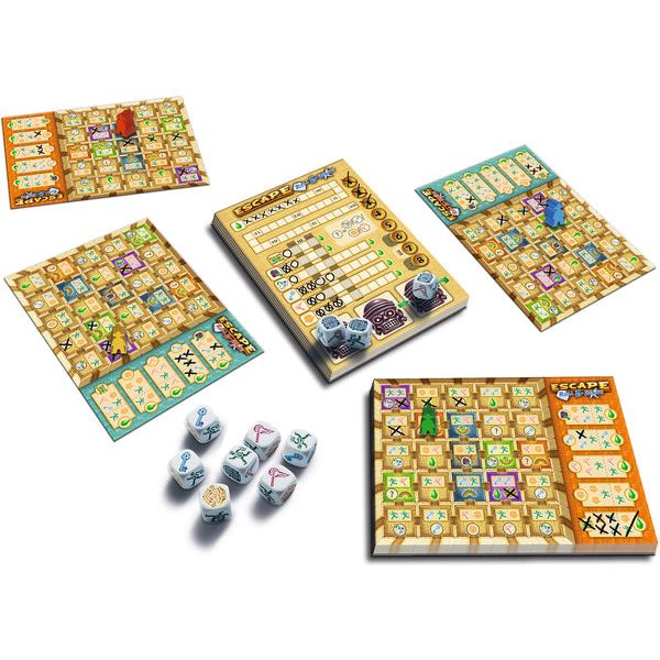 Escape: Roll & Write Board Game - Fun Strategy Adventure for Family Game Night & Parties | Perfect for Adults & Teens