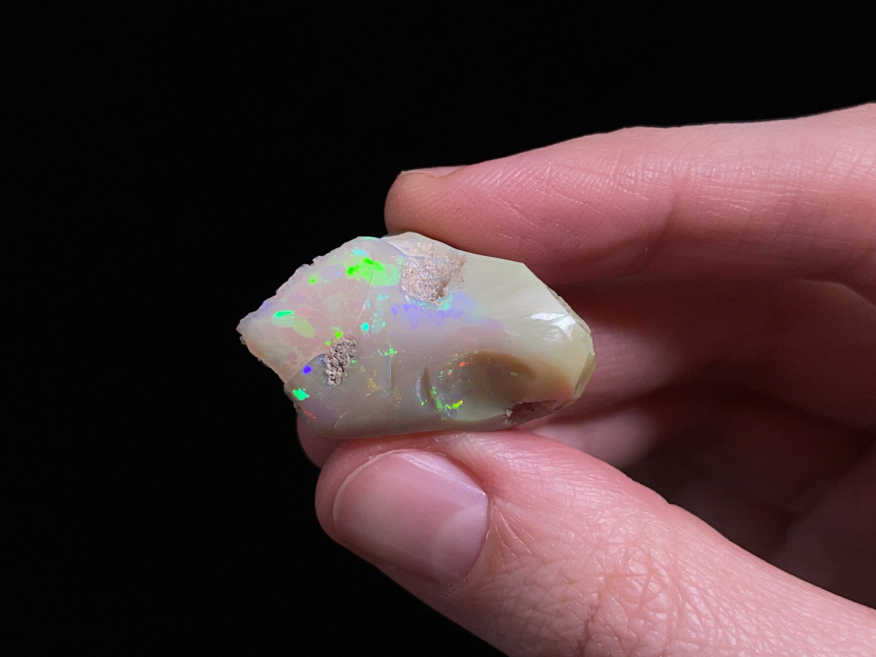 Natural 3A XL Polished Welo Opal Crystal - October Birthstone, Raw Ethiopian Opal Gemstone for Jewelry Making, Healing & Meditation (45294) | Perfect for Rings, Pendants & Spiritual Gifts