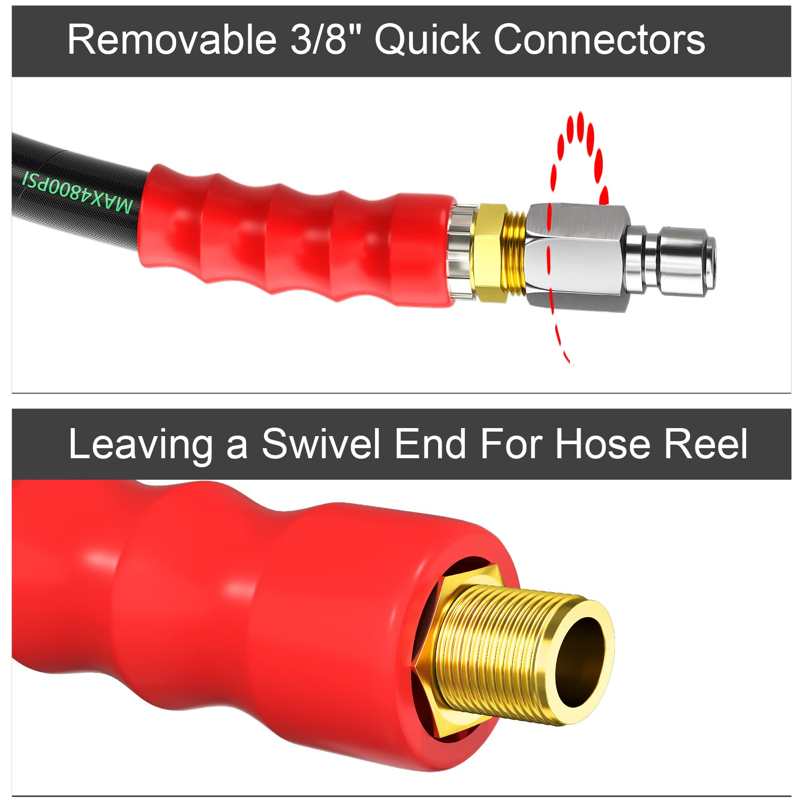 High Pressure Washer Hose 3/8
