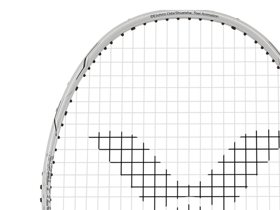 Victor X One Piece Wado Ichimonji Auraspeed Unstrung Badminton Racket [White] ARS OP A - Perfect for Competitive Play & Anime Fans