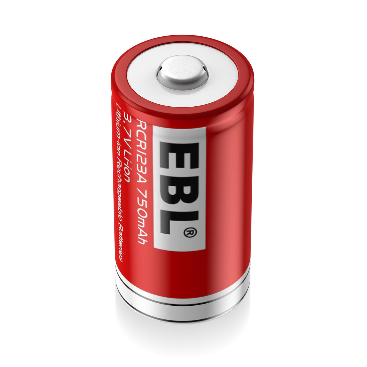 EBL 16340 RCR123A 750mAh 3.7V Lithium Ion Rechargeable Battery - for Flashlights, Security Cameras & Electronic Devices - Long Lasting Power Supply