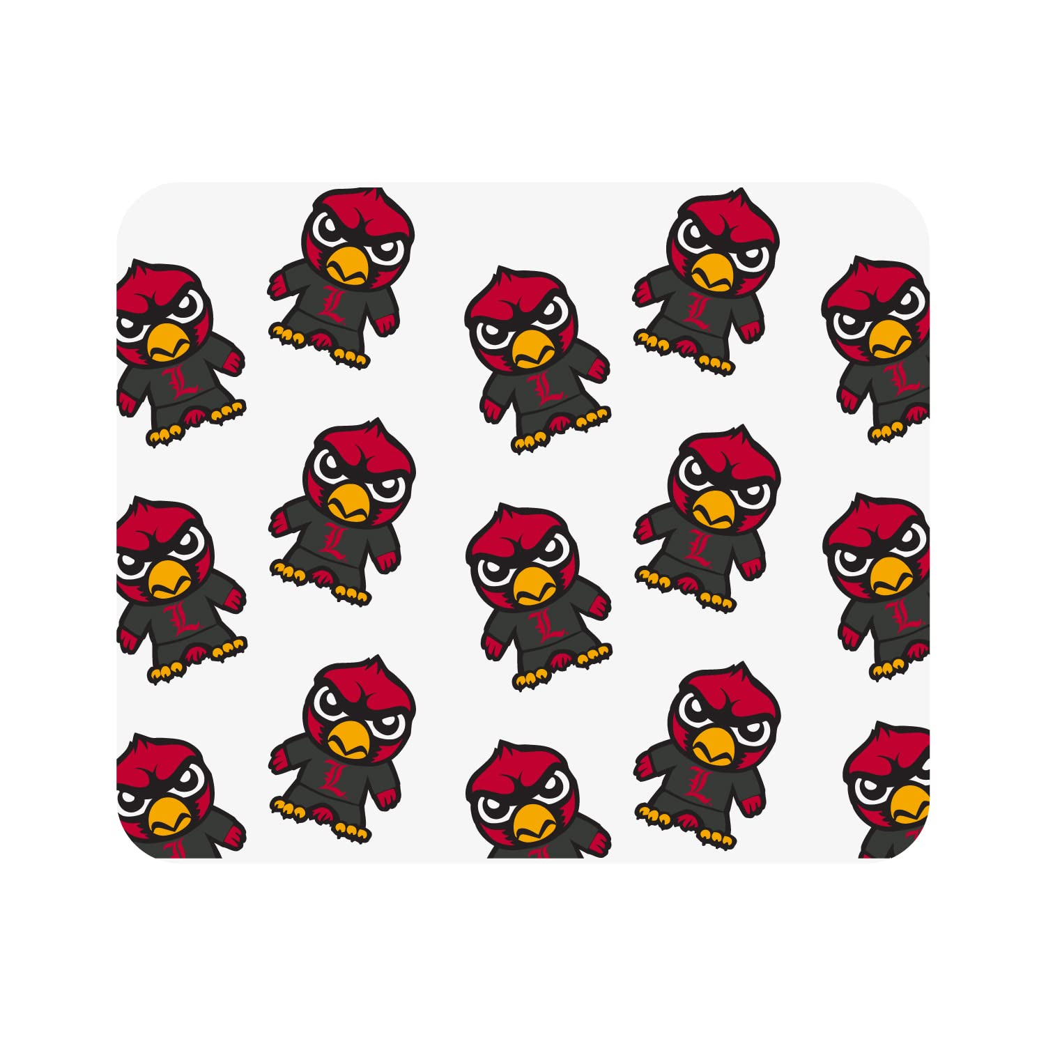 University of Louisville Standard Fabric Mouse Pad - OTM Essentials Desk Accessory for Gaming & Office Use - Tokyodachi Mascot Design - Perfect for Dorm, Home & Work Setup