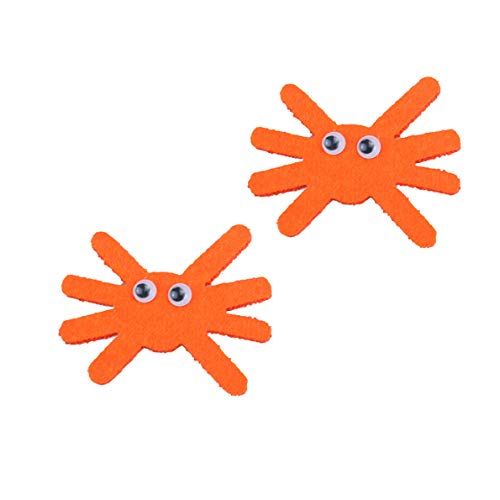 Halloween Spider Hair Clips - 2 Pack Orange Spider Hairpins for Women & Girls | Spooky Hair Accessories for Costume Parties, Cosplay & Trick or Treat