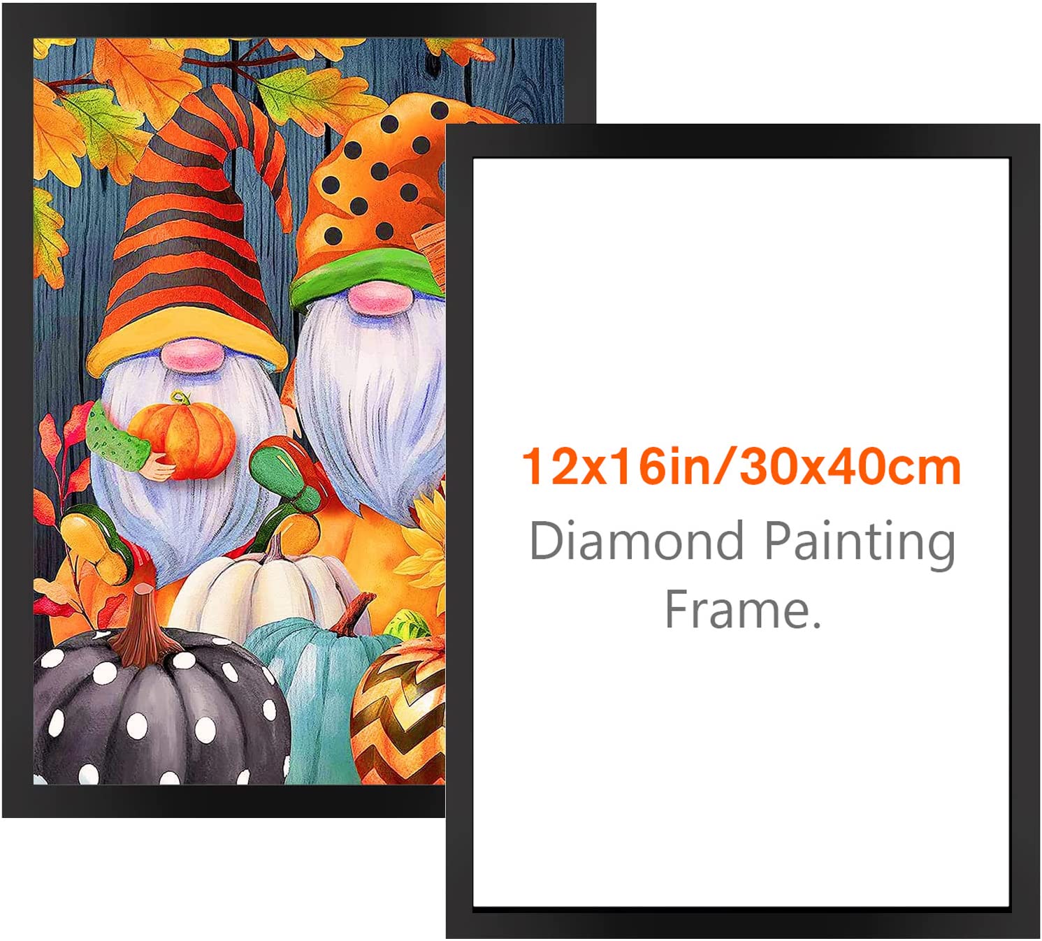 Premium 12x16 Inch Diamond Painting Frame - Magnetic Poster Frame for Diamond Art Kits, Black Display Frame for DIY Diamond Painting (1 Pack) - Perfect for Home Decor, Wall Art & Gift Giving