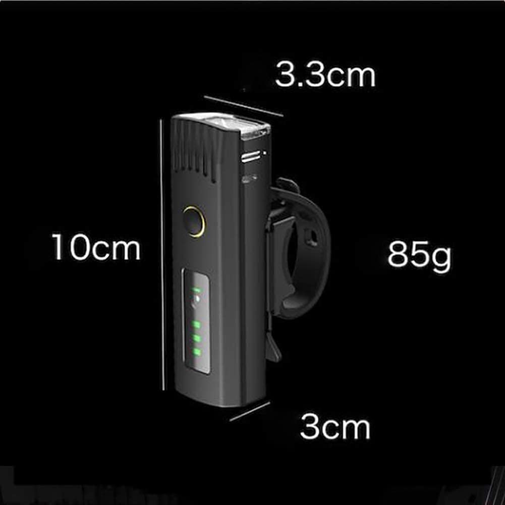 Super Bright USB Rechargeable Bike Lights - IPX4 Waterproof LED Bicycle Headlight & Taillight Set for Night Riding - Perfect for Road, Mountain Cycling - Men, Women & Kids - Ideal for Commuting, Trail Adventures & Safety Visibility (Black)