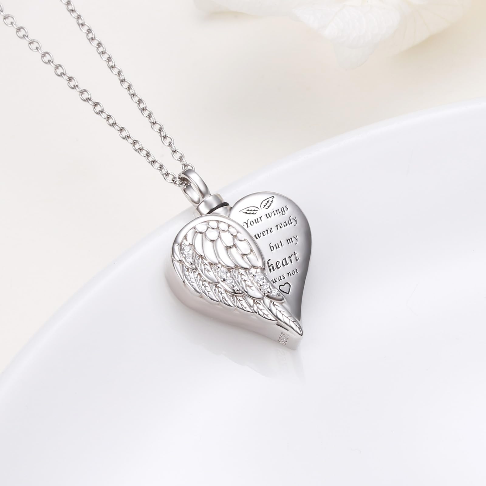 925 Sterling Silver Celtic Urn Necklace for Women - Butterfly, Tree of Life, Angel Wings, Irish Claddagh & Guitar Memorial Jewelry | Ashes Keepsake, Loss Remembrance Gift for Easter, Day of the Dead & Special Occasions