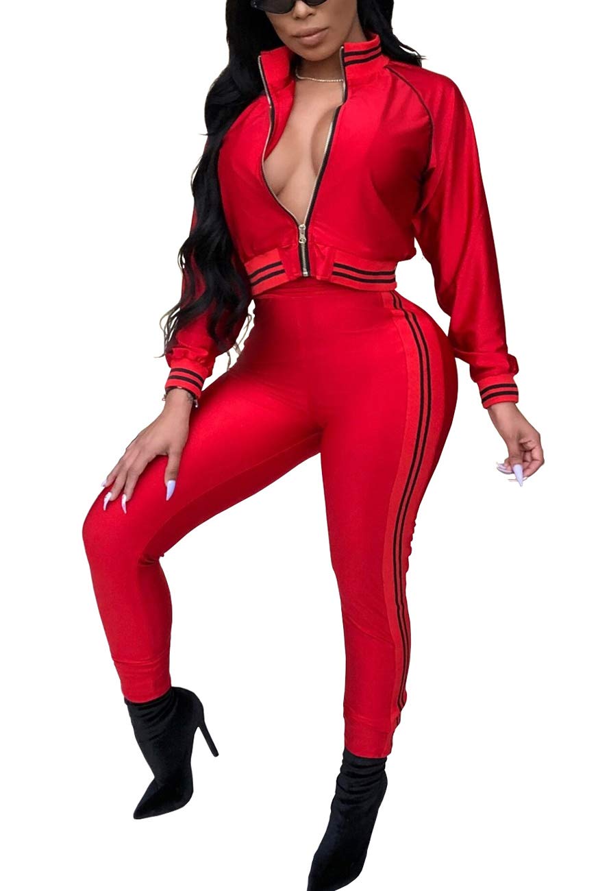 Sexy Women's Bodycon Two Piece Club Outfit - Long Sleeve Jumpsuit with Skinny Pants for Nightclub, Party & Evening Wear | Perfect for Clubbing, Girls Night Out & Special Occasions