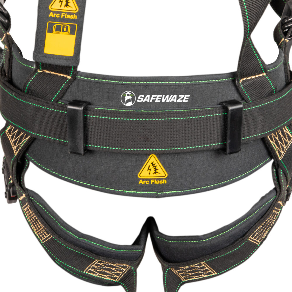 Arc Flash Construction Safety Harness - DE 3D, DE QC Chest, DE FD, DE QC Legs - OSHA Compliant Fall Protection for Roofing & Construction Workers