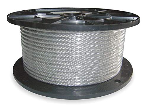 3/8 Inch Heavy Duty Cable 25 Feet Long with 1320 Lbs Working Load Limit - Ideal for Towing, Winching, and Industrial Applications