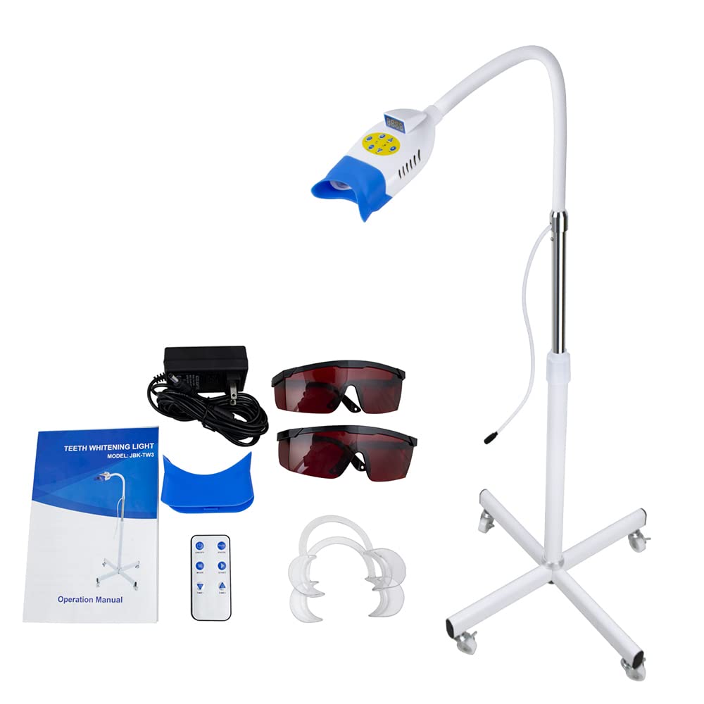 Professional Teeth Whitening Kit with LED Light - 36W Teeth Bleaching Machine, 3 Color Modes & Remote Control - Includes 10 LED Lights & Timer - Perfect for At-Home Teeth Whitening & Dental Care