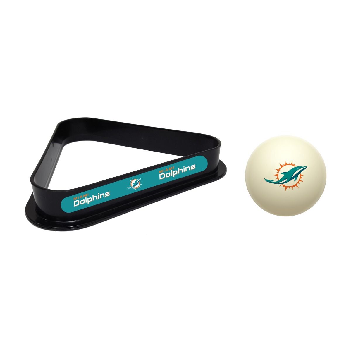 Imperial USA Official NFL Cue Ball & Billiard Rack Set - Perfect for Game Nights, Sports Bars & Pool Halls