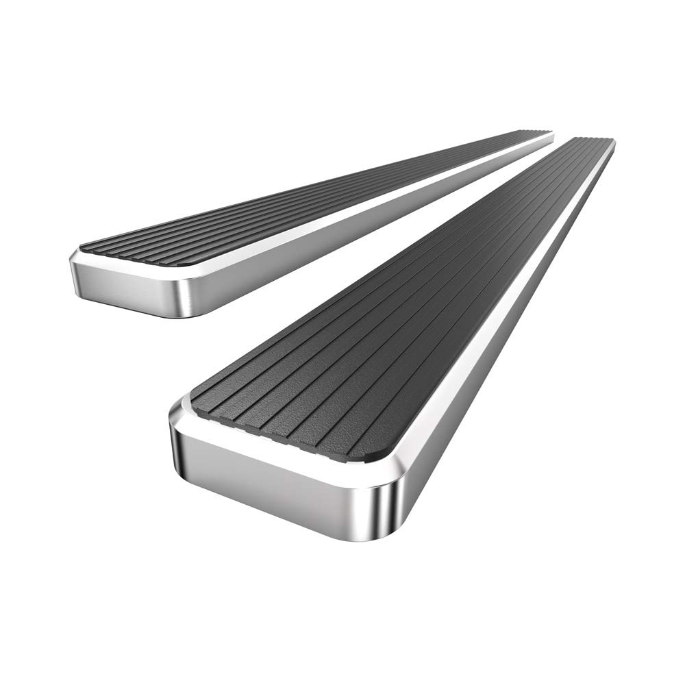 Premium Stainless Steel Nerf Bars Side Steps for 2019-2025 Chevy Silverado 1500 & GMC Sierra 1500 Crew Cab | 2020-2025 2500HD/3500HD Models | 5