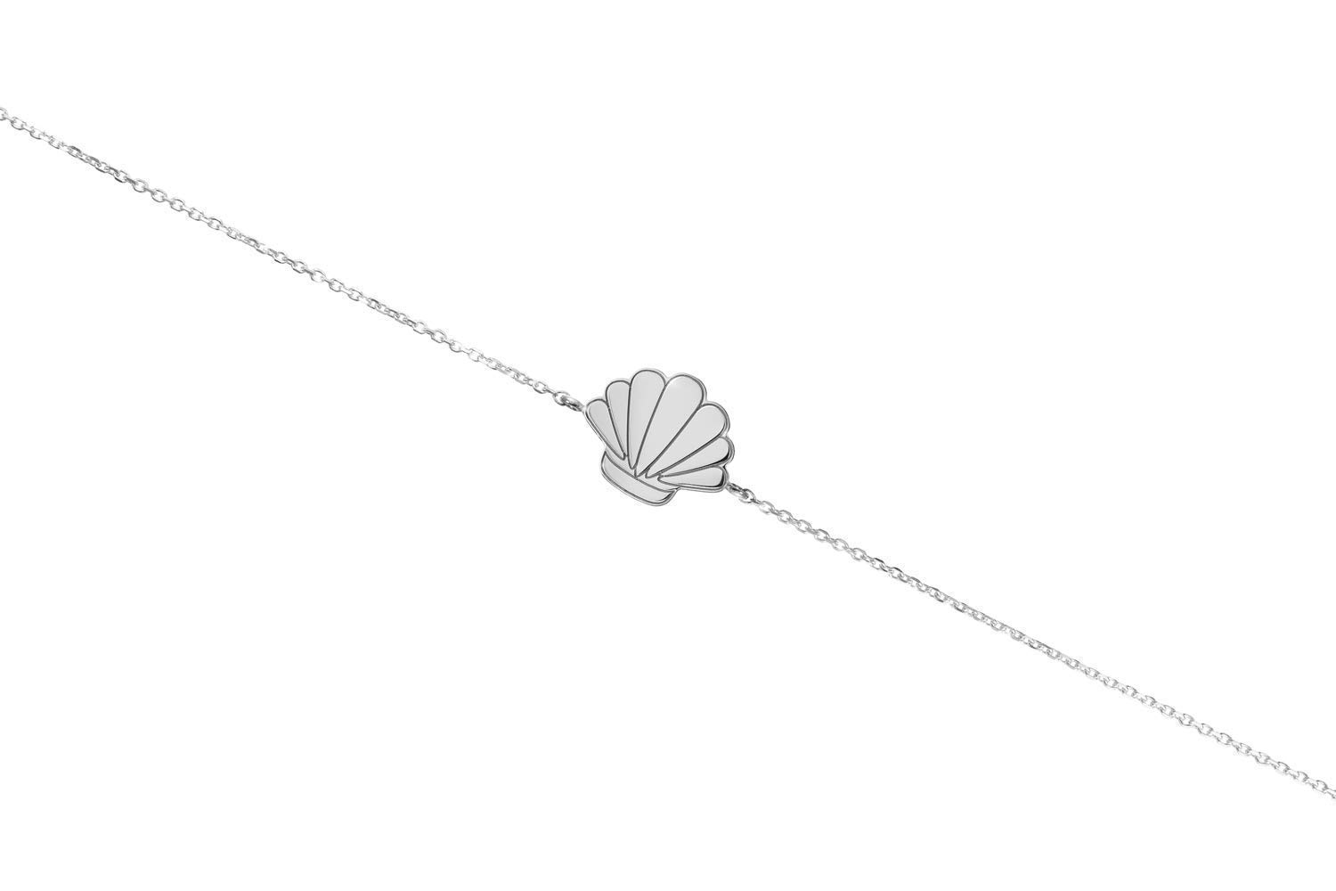 14K 18K Solid Gold Clam Seashell Bracelet - Rose Gold Beach Charm Jewelry for Women - Perfect Summer Gift for Her - Ideal for Beach Vacations, Weddings & Everyday Wear