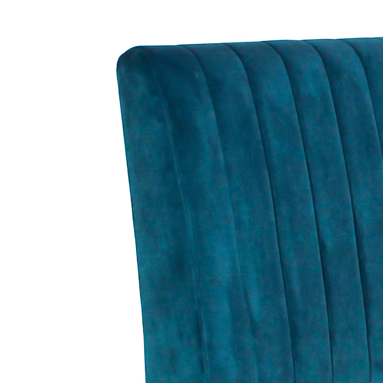 STHOUYN Modern Velvet Armless Accent Chairs Set of 2 - Blue Decorative Slipper Chairs for Bedroom, Vanity, Living Room & Office - Perfect as Desk Chairs, Corner Seating or Lounge Furniture
