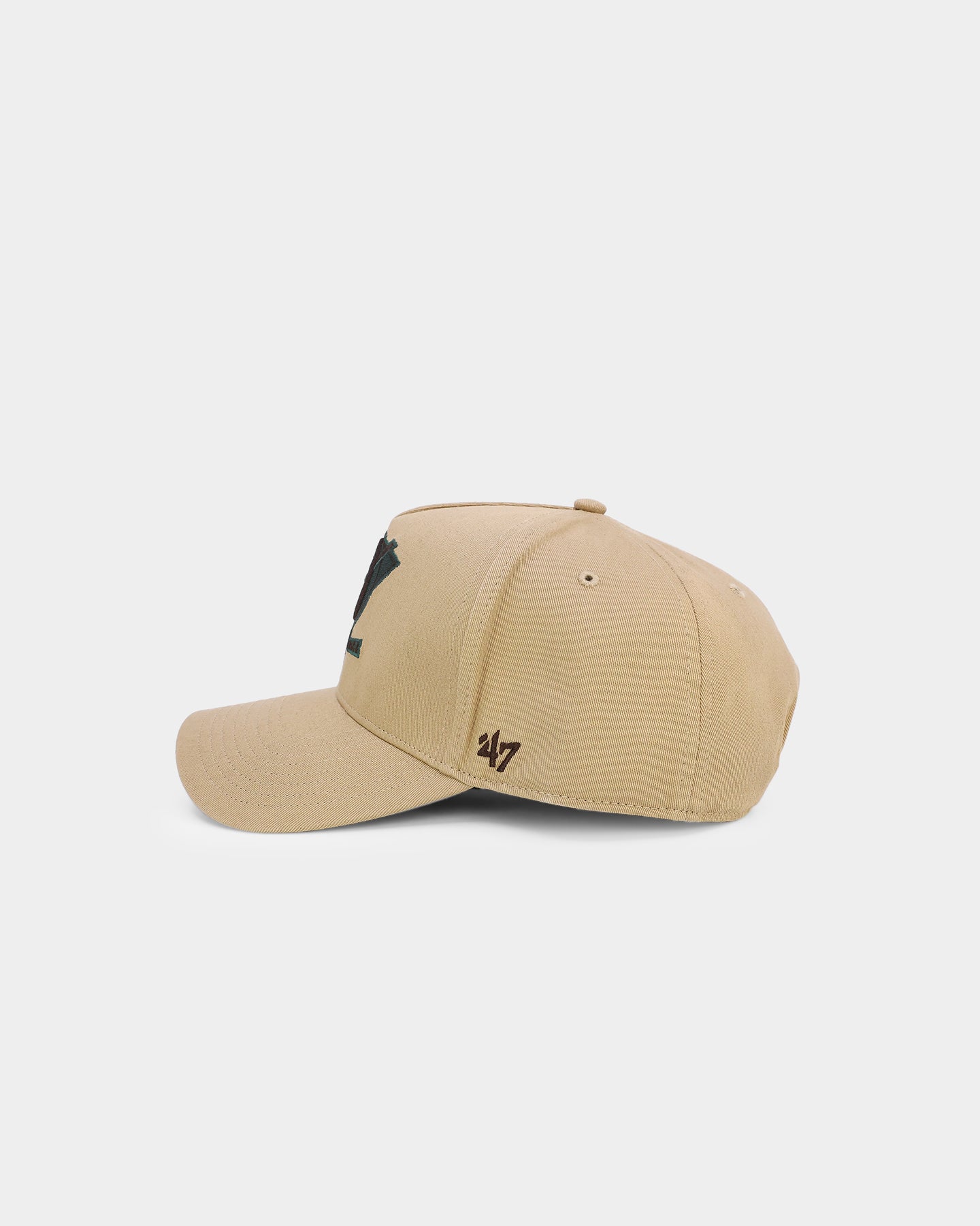 47 Brand Anaheim Ducks 'Croc Hunter' MVP DT Snapback Hat - Khaki/Dark Green Adjustable Baseball Cap for Men & Women - Perfect for Hockey Games, Outdoor Sports & Casual Wear