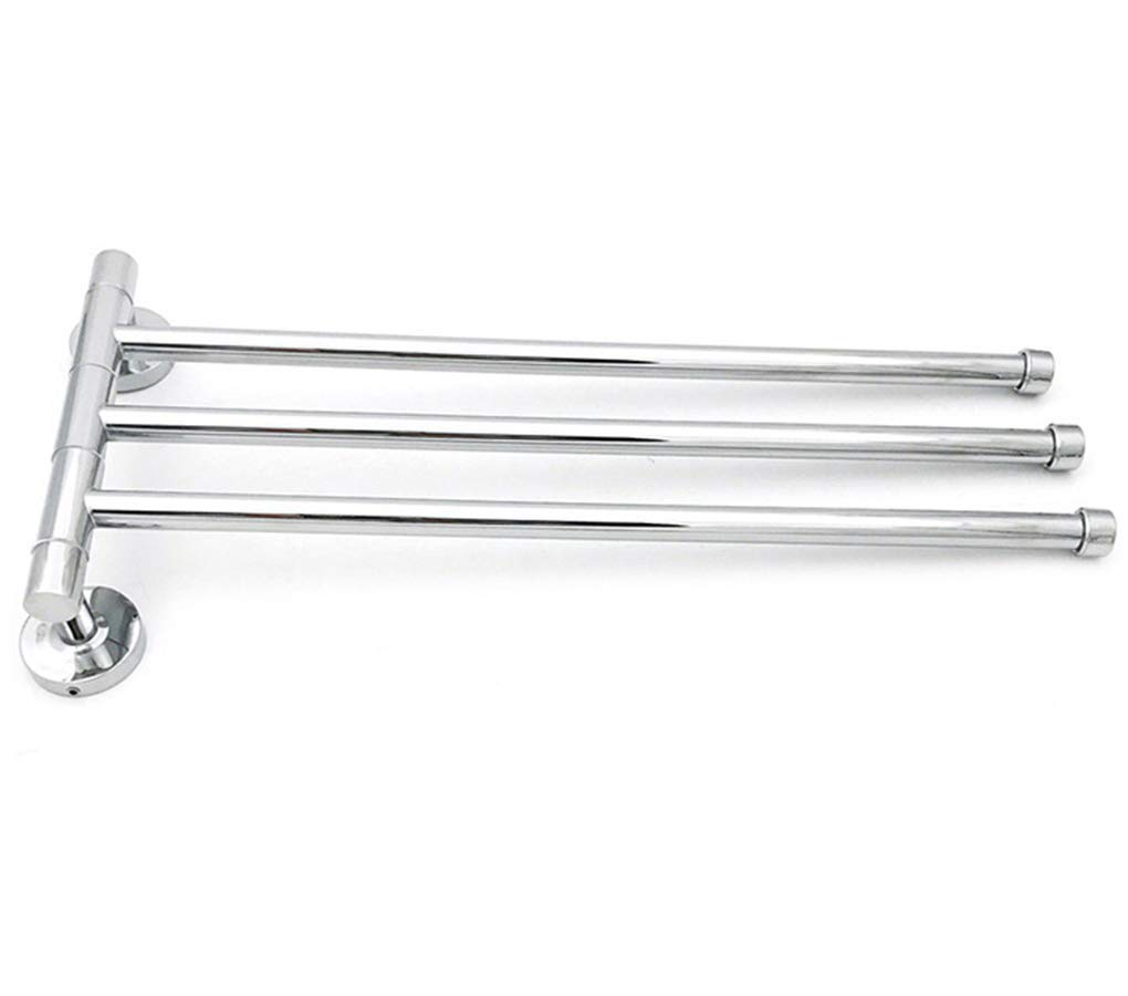 Modern Simplicity Multilayer Stainless Steel Towel Holder - Rotatable Durable Bathroom Organizer for Kitchen, Bath & Spa - Smooth Surface Alloy Towel Rack with Space-Saving Storage