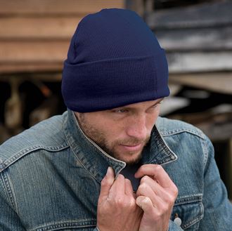 Base GRMNT Beanie Hat - Warm Winter Knit Skull Cap for Men & Women - Cozy Unisex Fleece Lined Hat for Outdoor Activities, Skiing, Hiking & Casual Wear