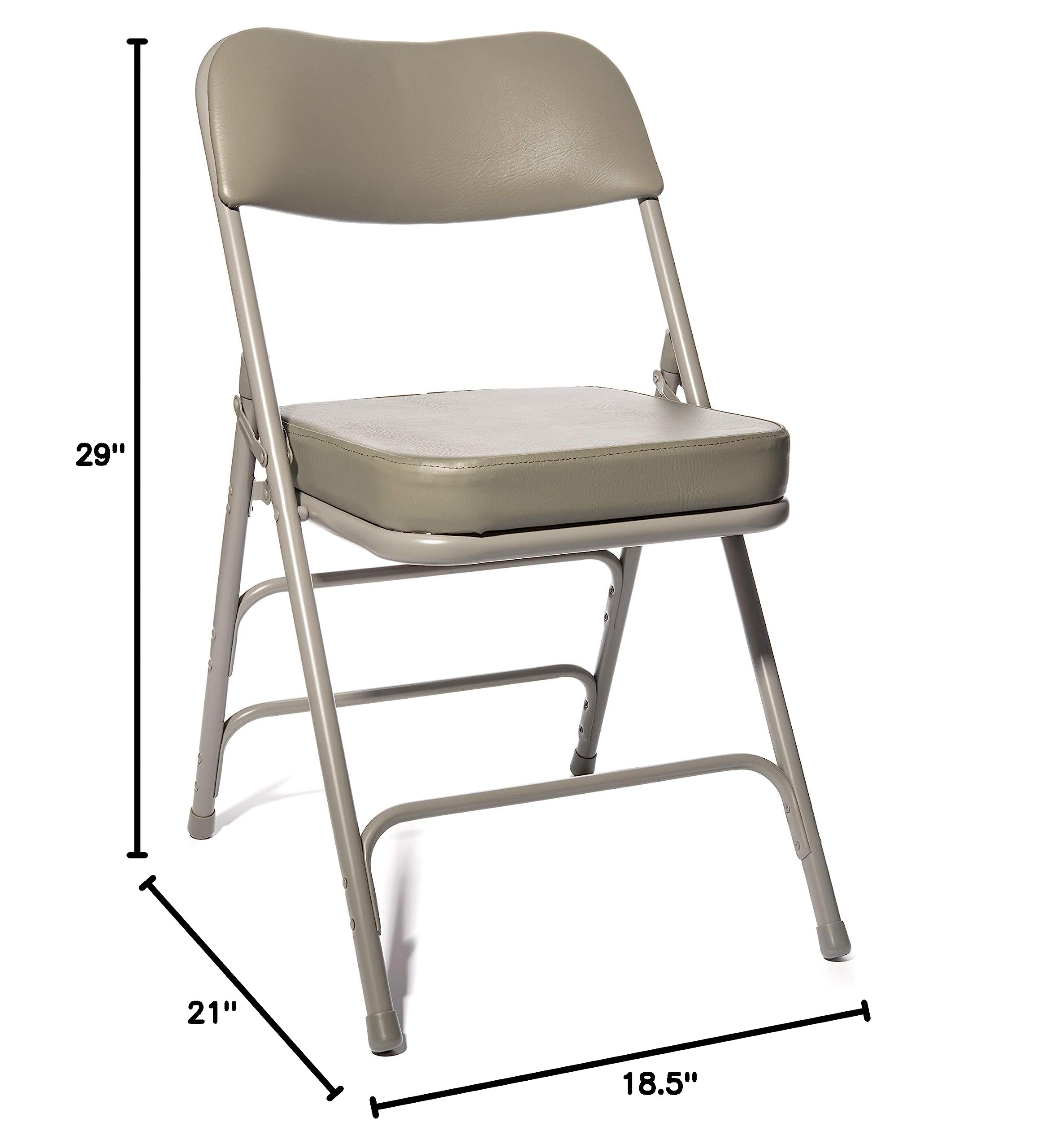 Heavy Duty Vinyl Upholstered Folding Chairs (2 Pack) - 2