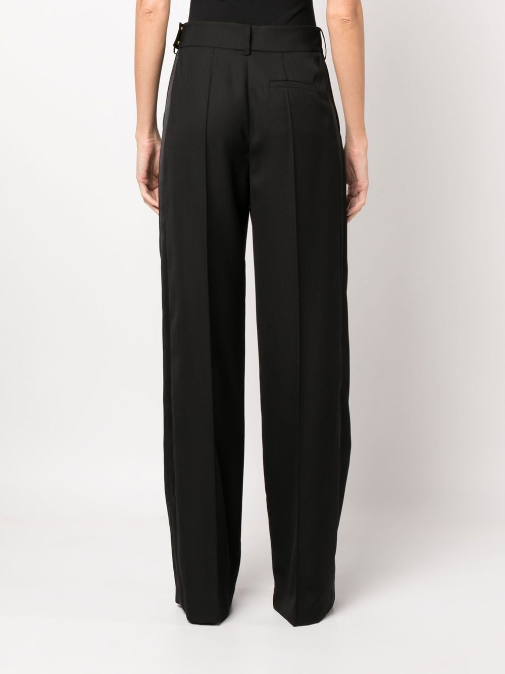 Alexandre Vauthier Black High-Waisted Trousers for Women | Slim Fit Dress Pants | Office Wear & Evening Outfits