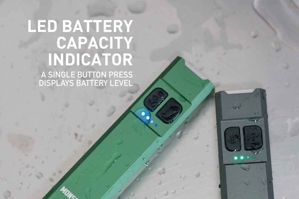 Monstrum Tracer 1000 Lumens Ultra-Slim EDC Flashlight - Compact Bright LED Light for Camping, Hiking, Emergency & Everyday Carry (EDC)
