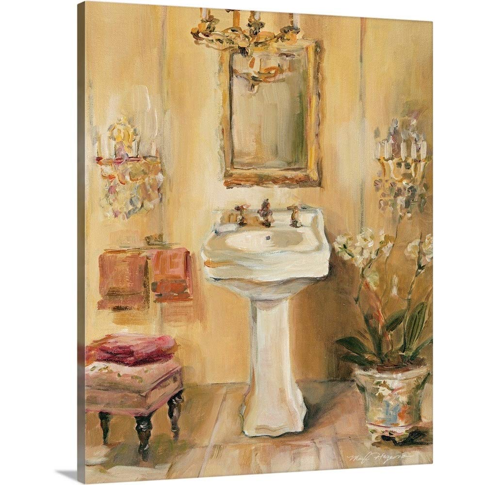 French Bath III Canvas Wall Art Print - Vintage Nude Painting for Living Room, Bedroom & Bathroom Decor - High-Quality Framed Artwork for Home & Office