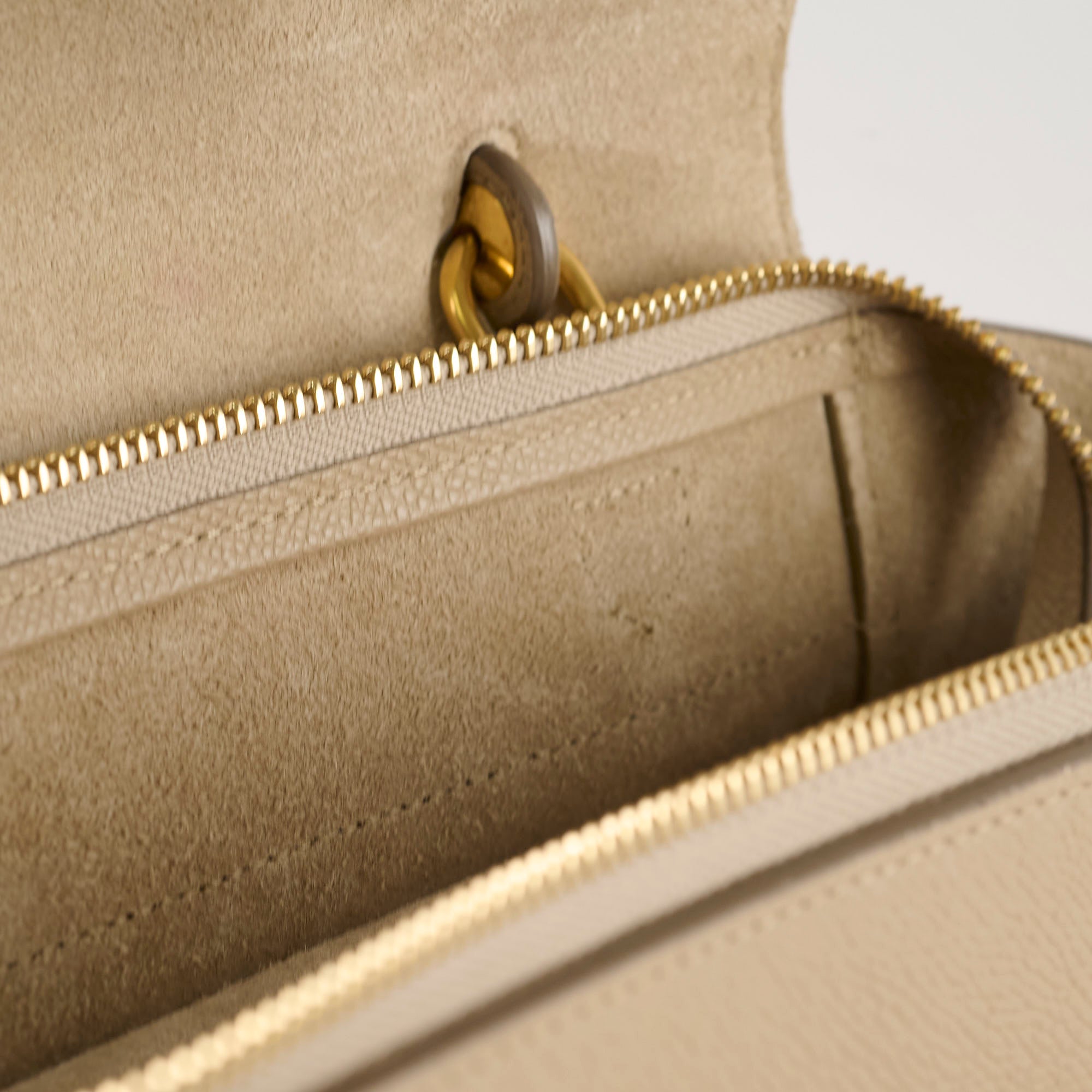 Celine Nano Grained Calfskin Belt Bag in Taupe - Stylish Crossbody Purse for Women, Perfect for Everyday Use, Travel & Fashion Accessories