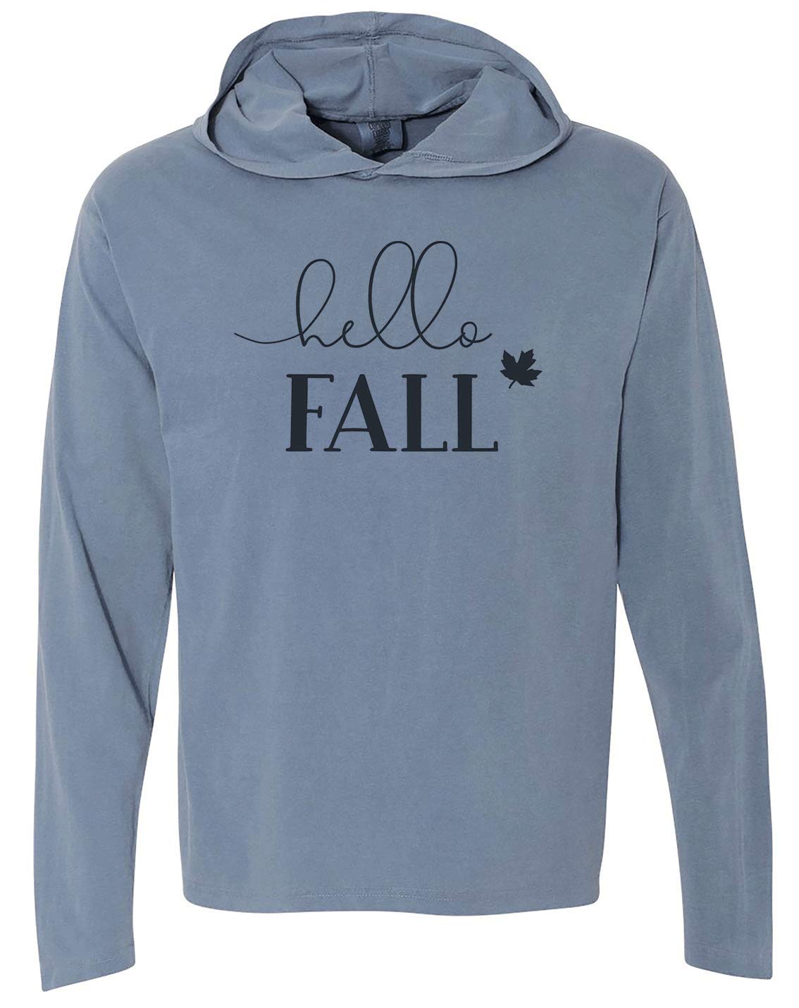 7 ate 9 Apparel Unisex Adult Hello Fall Autumn Shirt - Cozy Casual Wear for Pumpkin Picking, Thanksgiving & Seasonal Outfits