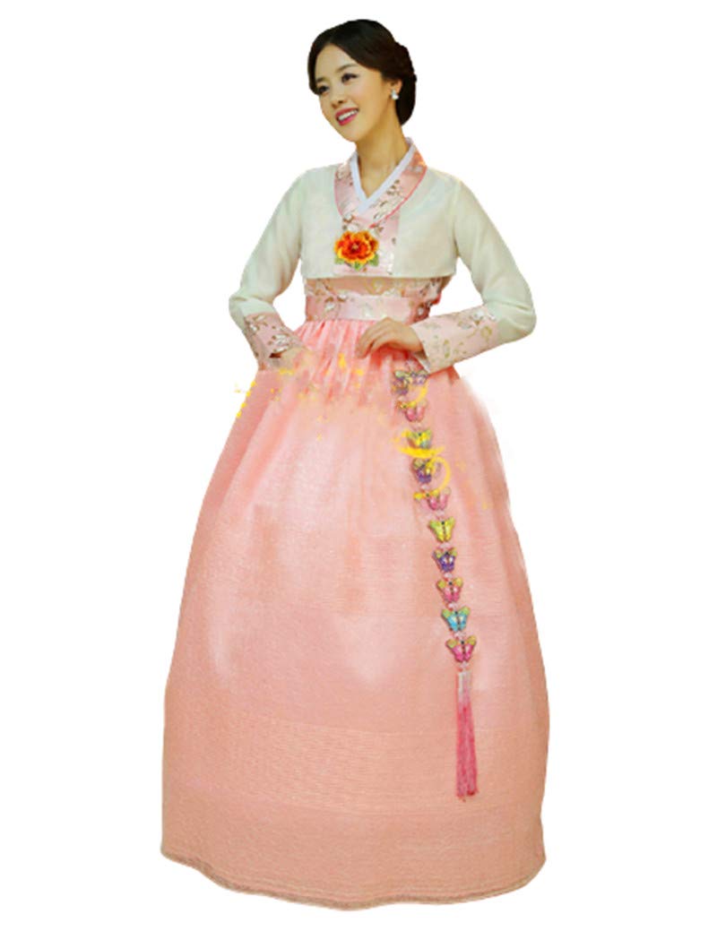 Custom Made Korean Hanbok Dress - Elegant High Waist Wedding Hanbok for Bride | Perfect for Traditional Ceremonies, Cultural Events & Photo Shoots