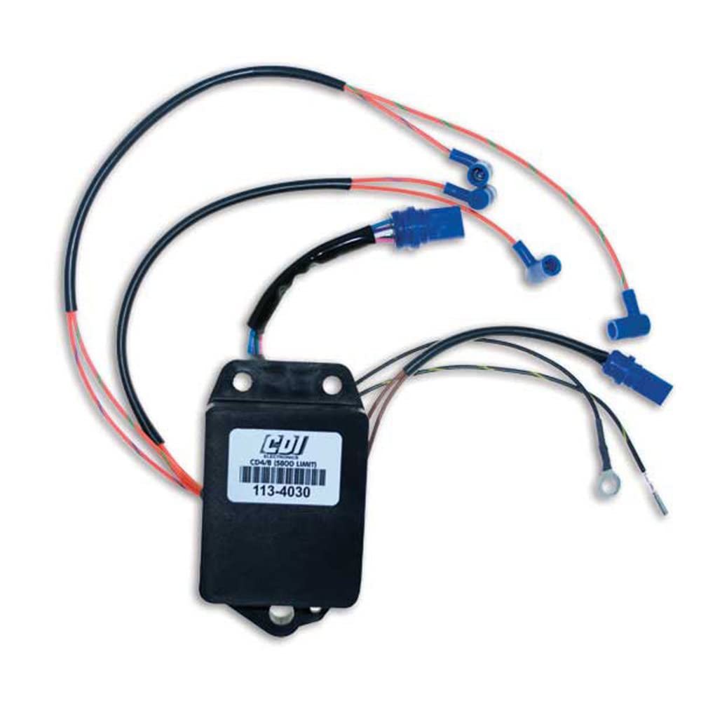 CDI Electronics 113-4030 Johnson/Evinrude Power Pack - Compatible with 4 Cylinder Outboard Motors (1989-1997) | Reliable Ignition System for Smooth Boating & Fishing Trips