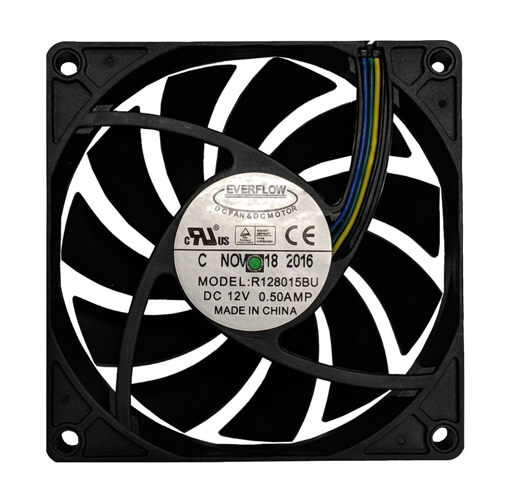 Everflow R128015BUAF 80x80x15mm Ultra High Speed 12V DC Cooling Fan with PWM Control - Perfect for PC Cooling, Gaming Rigs, Server Racks & Electronics Projects
