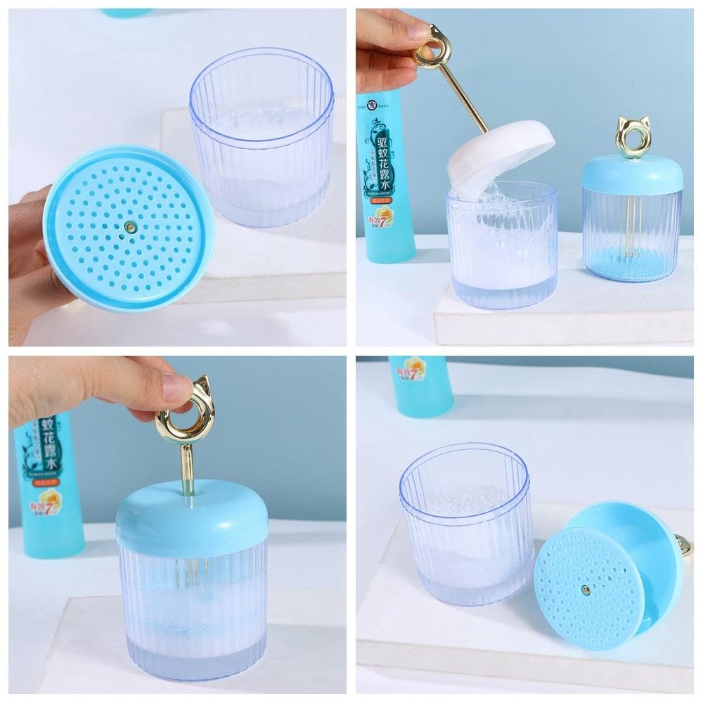 Pokinge 2-Pack Transparent Bubble Foam Maker Cup with Cat Ear Handle - Manual Facial Cleanser Foamer for Deep Cleansing | Perfect for Skincare Routine, Travel & Spa Days