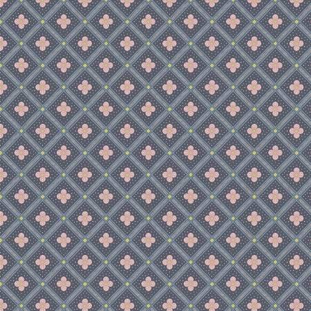 Summer House Manor Tile Charcoal Fabric by Liberty & Riley Blake | Premium Cotton Quilting Material for Home Decor, DIY Crafts & Sewing Projects - 04775671Z
