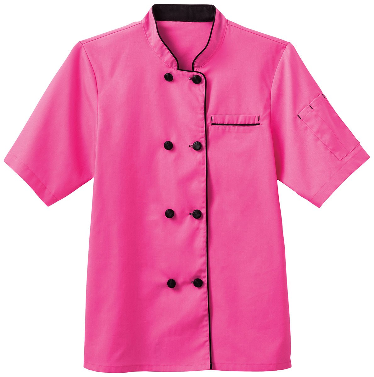 Five Star Chef Apparel 18028 Women's Short Sleeve Executive Chef Coat - Professional Kitchen Uniform for Cooking, Baking & Culinary Arts