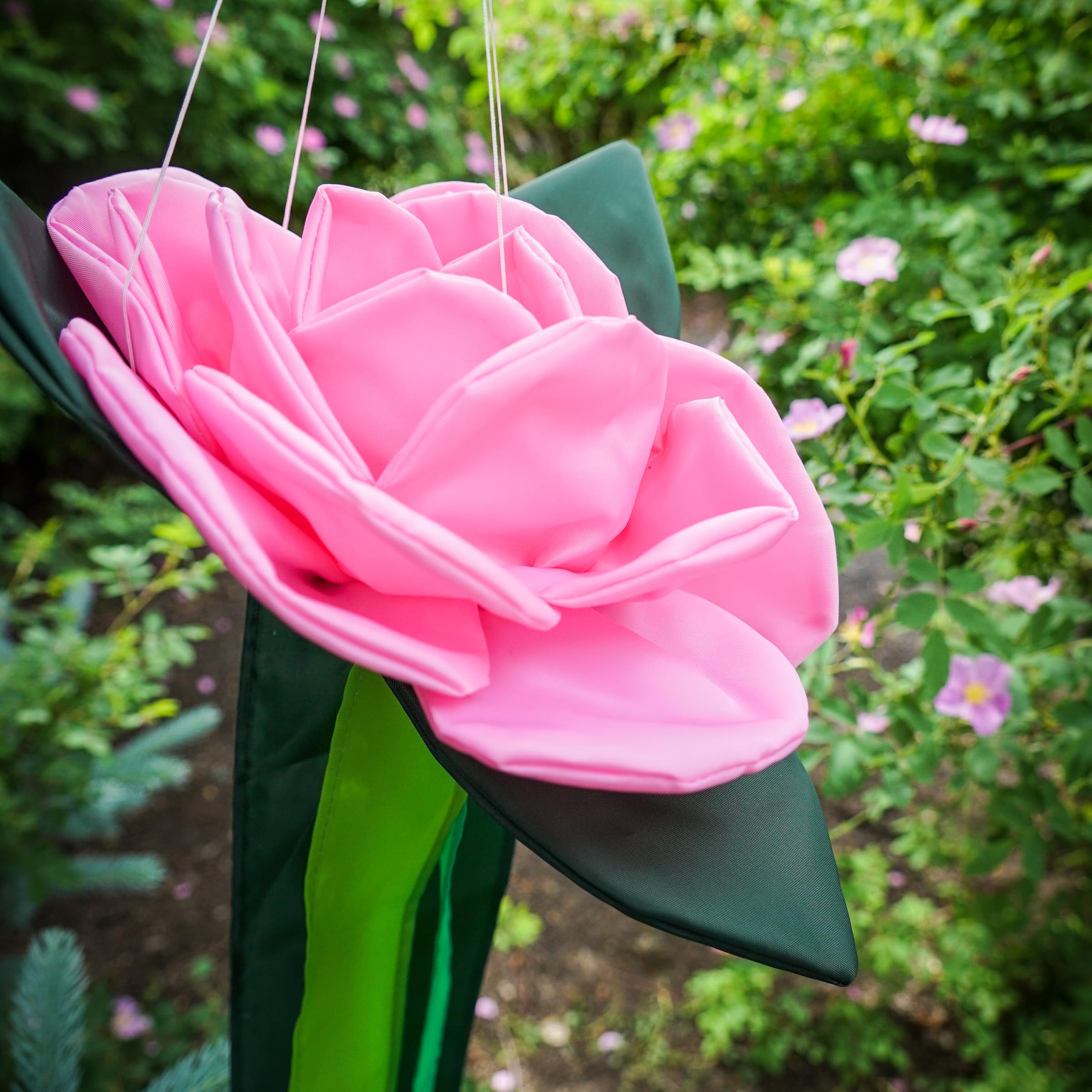 3D Wind Spinner - Pretty as a Rose Garden Decor, Outdoor Wind Catcher for Yard, Patio & Garden (Model 4630) | Perfect for Backyard Decorations, Landscaping & Outdoor Spaces