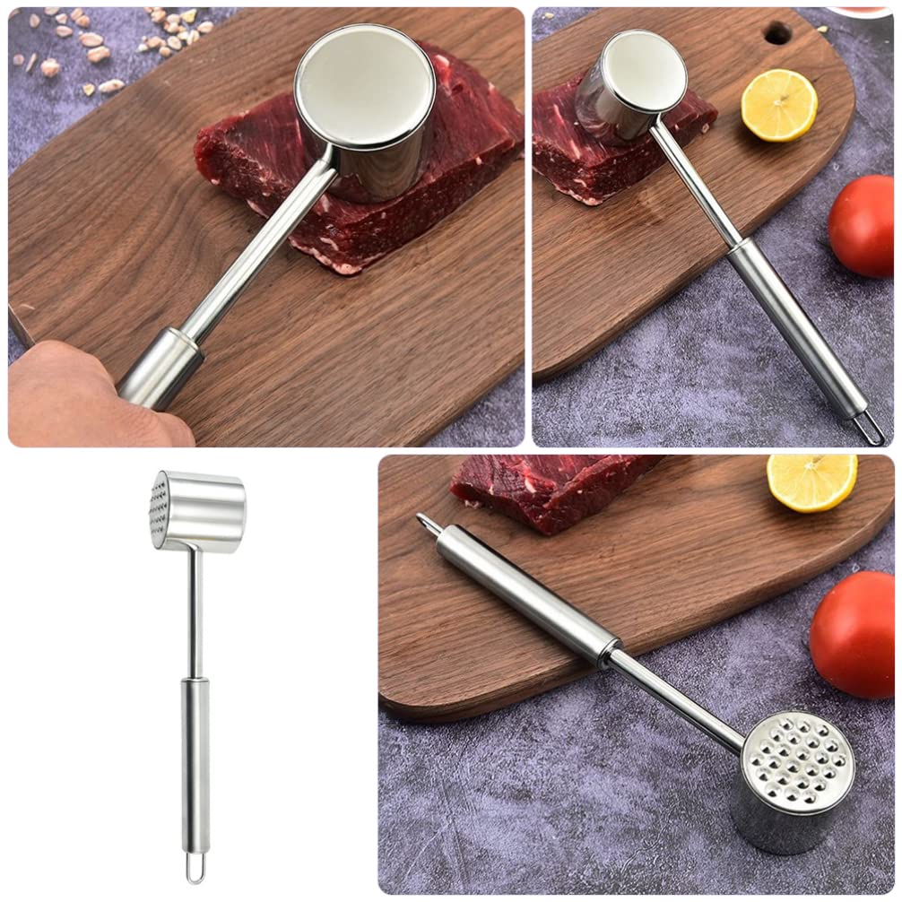 Premium Meat Tenderizer Hammer - Heavy Duty Steak Mallet for Beef, Chicken & Pork | Durable Kitchen Cooking Tool with Ergonomic Handle | Perfect for Grilling, BBQ & Home Chefs