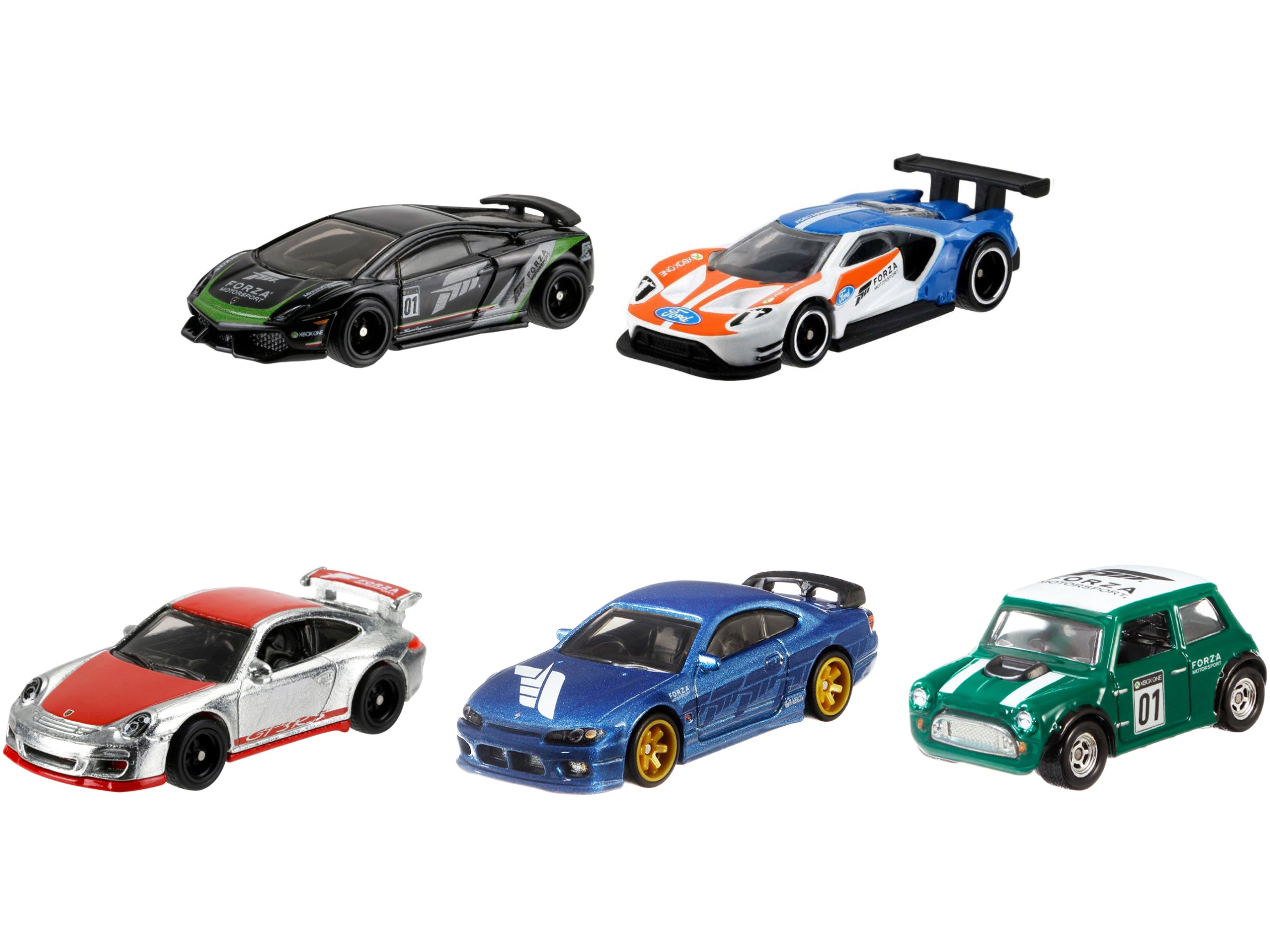 Hot Wheels Forza Motorsport 5-Piece Diecast Model Car Set - Collectible Racing Toy Cars for Display & Play - Perfect for Gamers, Car Enthusiasts & Kids' Birthday Gifts