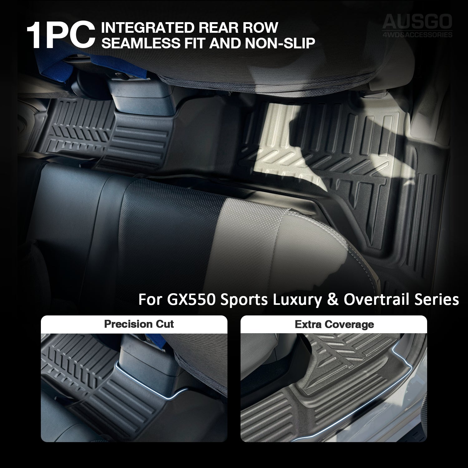 7D Custom Fit Car Floor Mats for Lexus GX550 2024-2025 - All-Weather Protection & Easy Cleaning - Perfect for Off-Road, Daily Commute & Family Road Trips