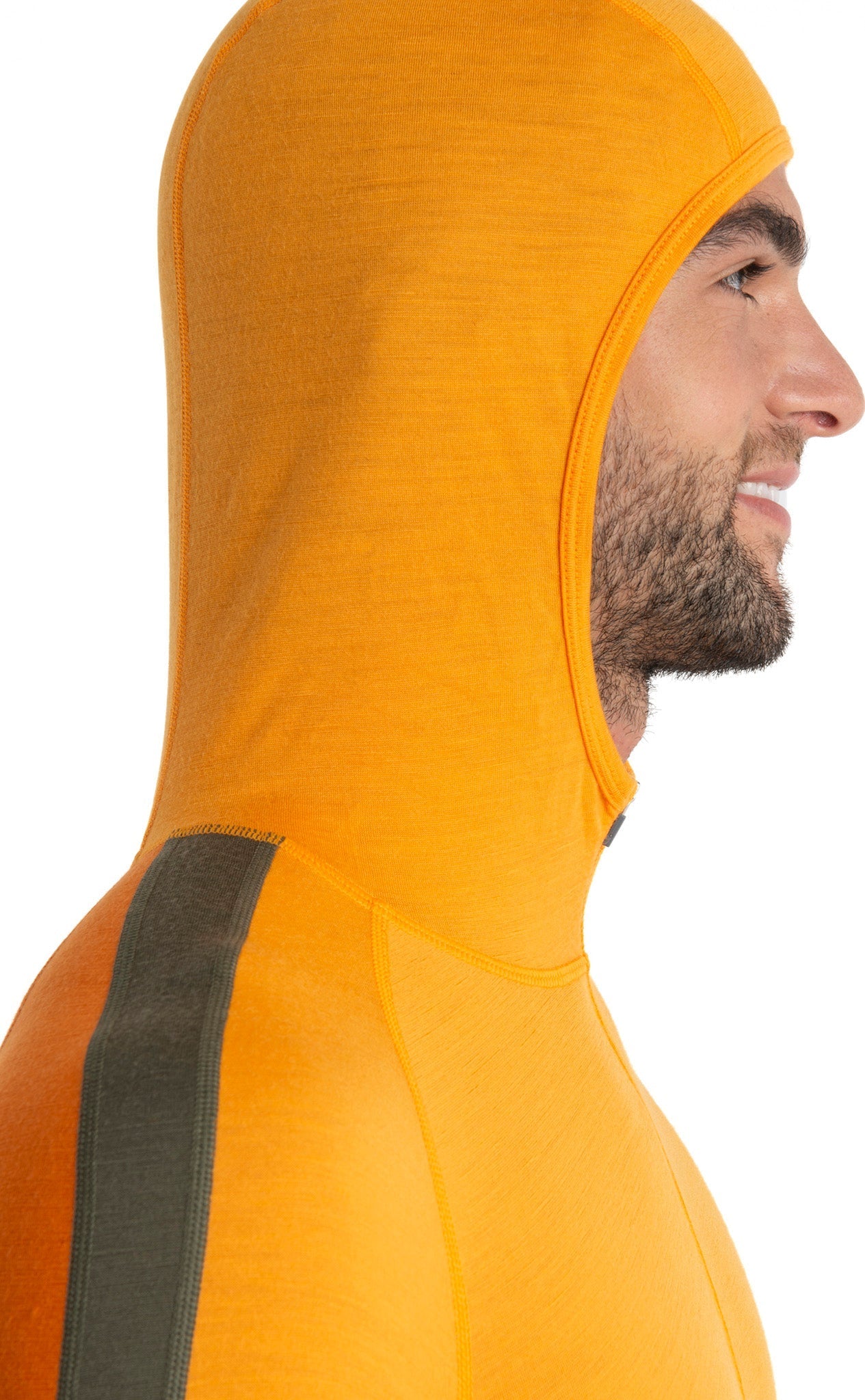 200 Sonebula Merino Wool Long Sleeve Half Zip Thermal Hoodie for Men - Warm Winter Base Layer for Hiking, Skiing & Outdoor Activities