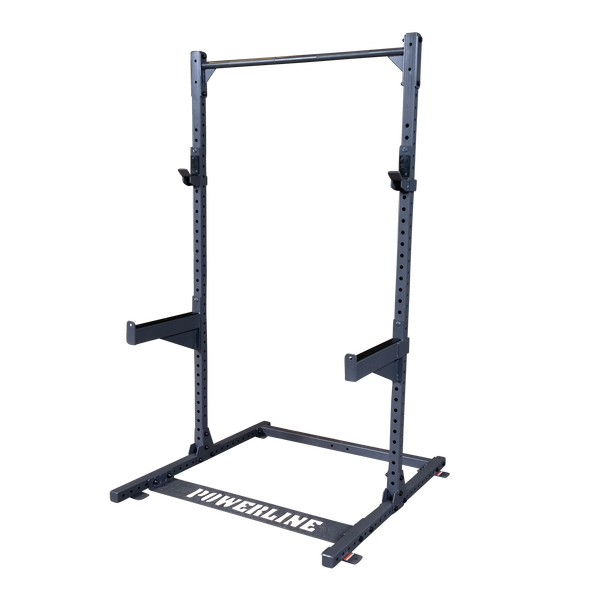 PPR500 Half Rack Power Rack for Home Gym - Heavy Duty Powerline Squat Rack with J-Hooks & Safety Bars - Perfect for Strength Training, Weightlifting & CrossFit Workouts