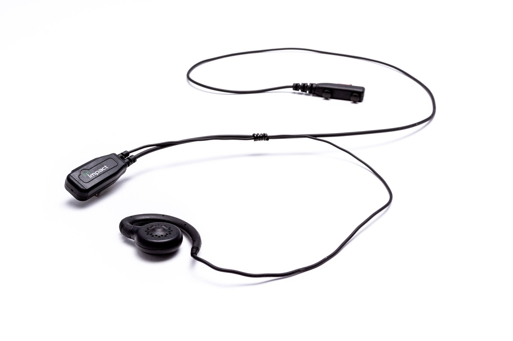 Impact Silver Series 1 Wire Surveillance Kit for Two-Way Radio with OEM Style Swivel Ear Hook - HYT2 S1W EH5 - Ideal for Security, Construction & Outdoor Communication