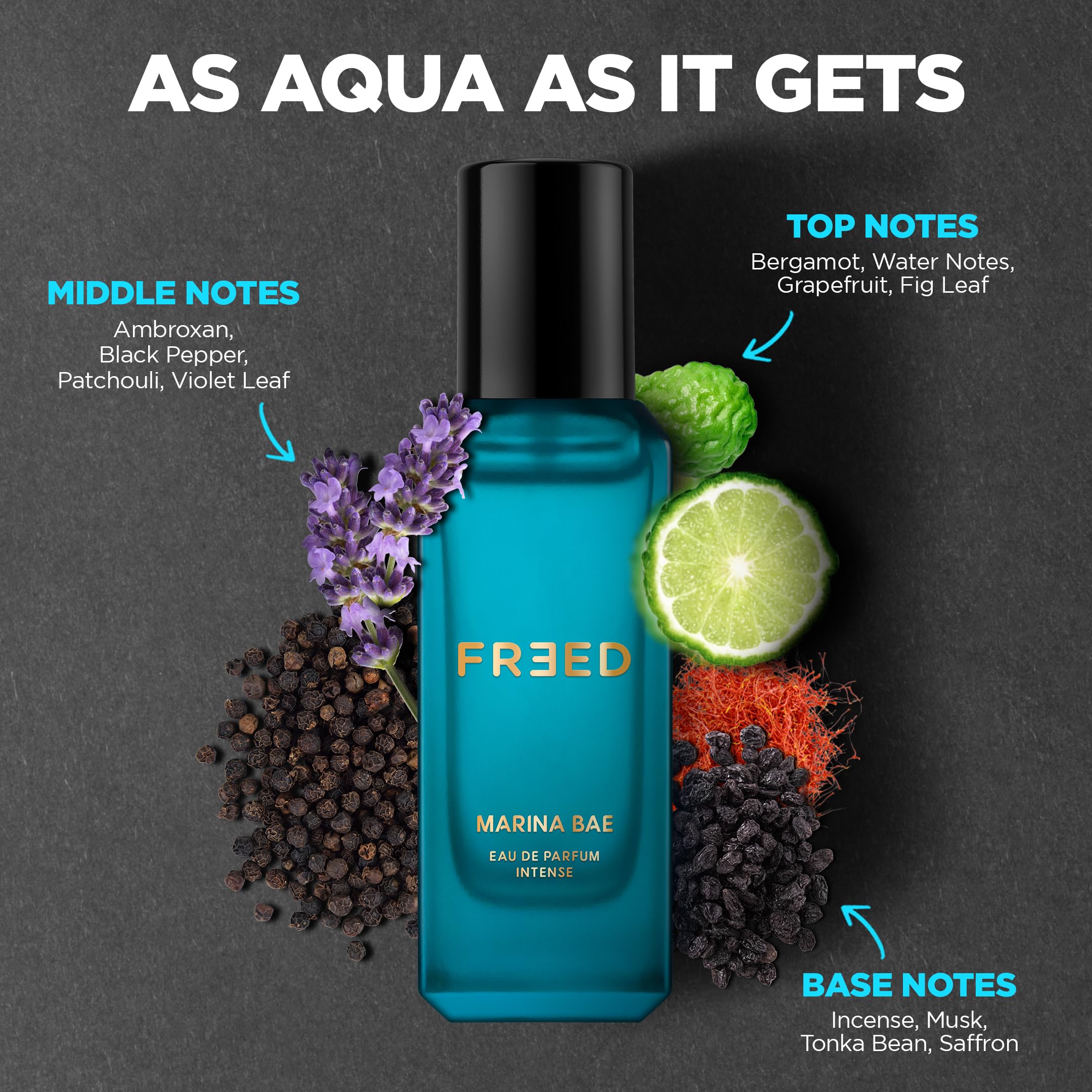 Beardo Mariner Eau de Parfum for Men & Freed Marina Bae Perfume for Women - 20ml x 2 Set | Fresh Aquatic Long-Lasting Fragrance with Romantic Notes | Perfect Valentine's Day Gift for Husband, Boyfriend & Special Occasions | Date Night, Anniversary & Wedding Perfume Gift Set
