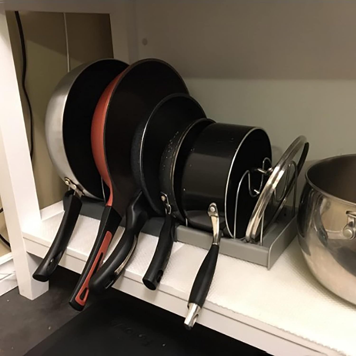TORIOX Multifunctional Kitchen Storage Rack - Space Saving Cutting Board Holder, Pot Lid Organizer & Utensil Storage Tool for Countertop | Perfect for Small Kitchens, Apartment Cooking & Home Organization