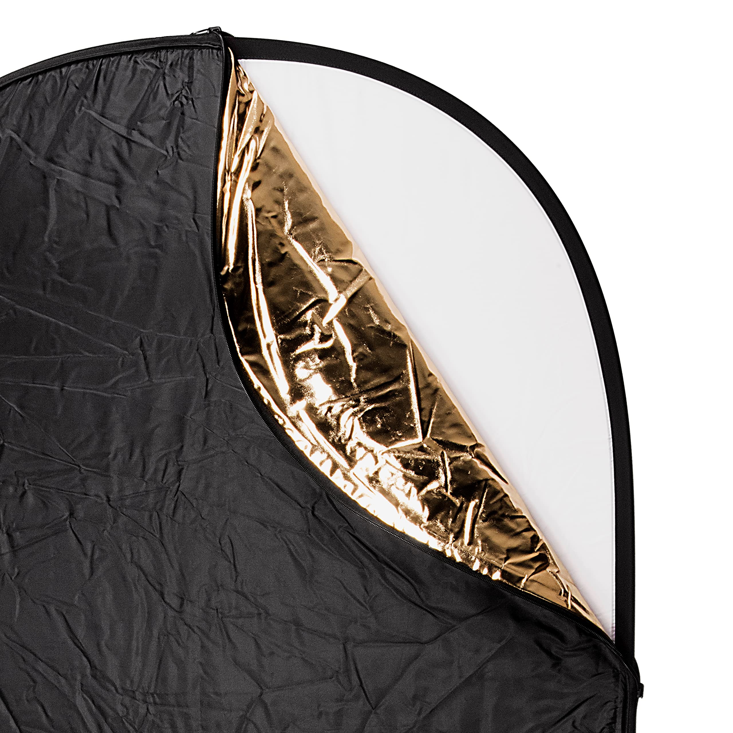 Fotodiox 48x72 7-in-1 Oval Reflector Pro - Premium Collapsible Photography Disc with Soft Silver, Gold, Black, White & Diffuser + Chromakey Green/Blue - Perfect for Studio, Portrait, and Outdoor Photography