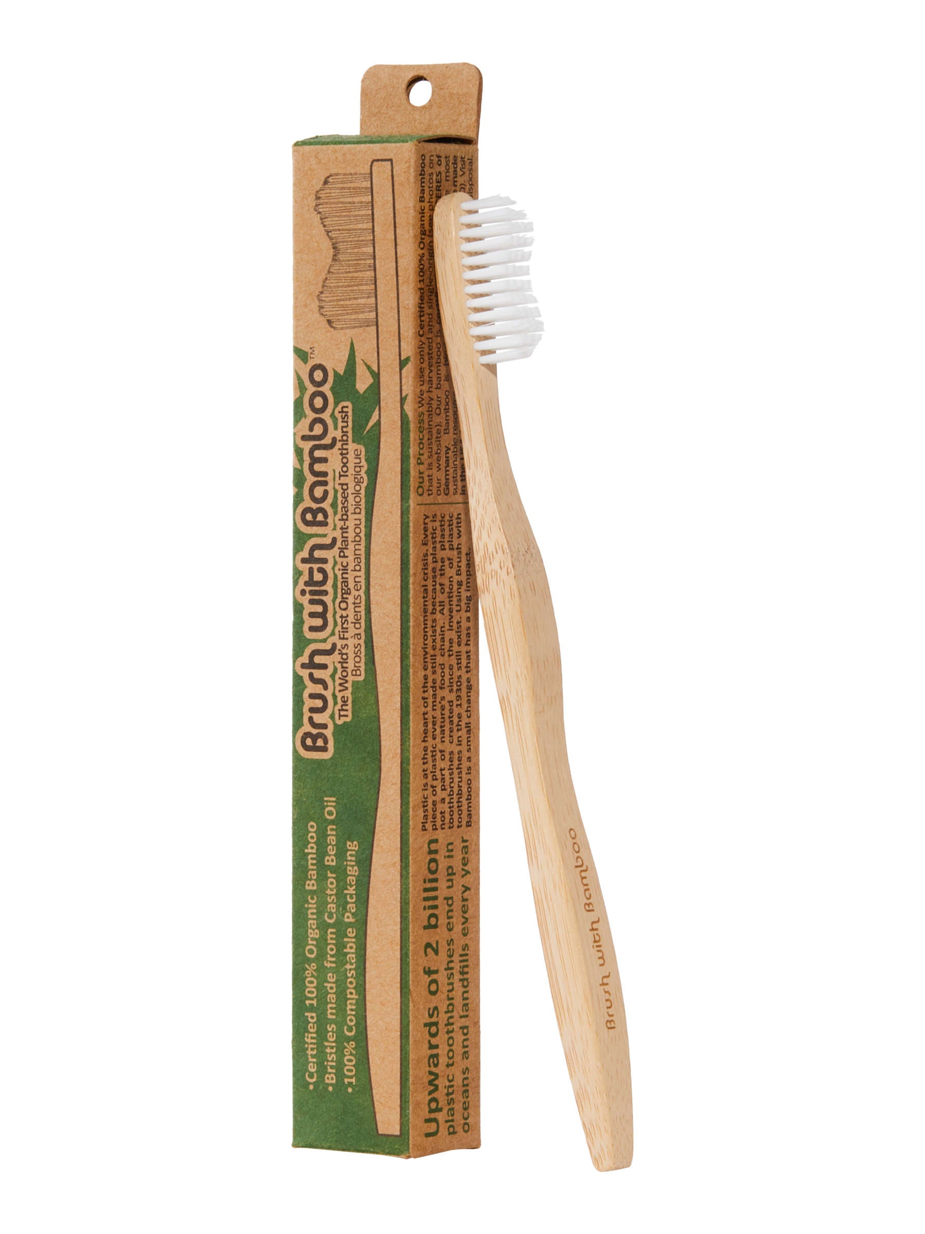 Eco-Friendly Bamboo Toothbrush Set - Biodegradable & Sustainable Bristles for Zero Waste Oral Care - Perfect for Travel, Home & Eco-Conscious Lifestyle