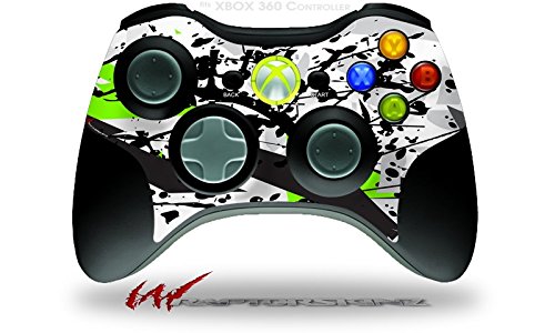 Xbox 360 Controller Skin - WraptorSkinz Baja Lime Green Decal for Gaming Protection
