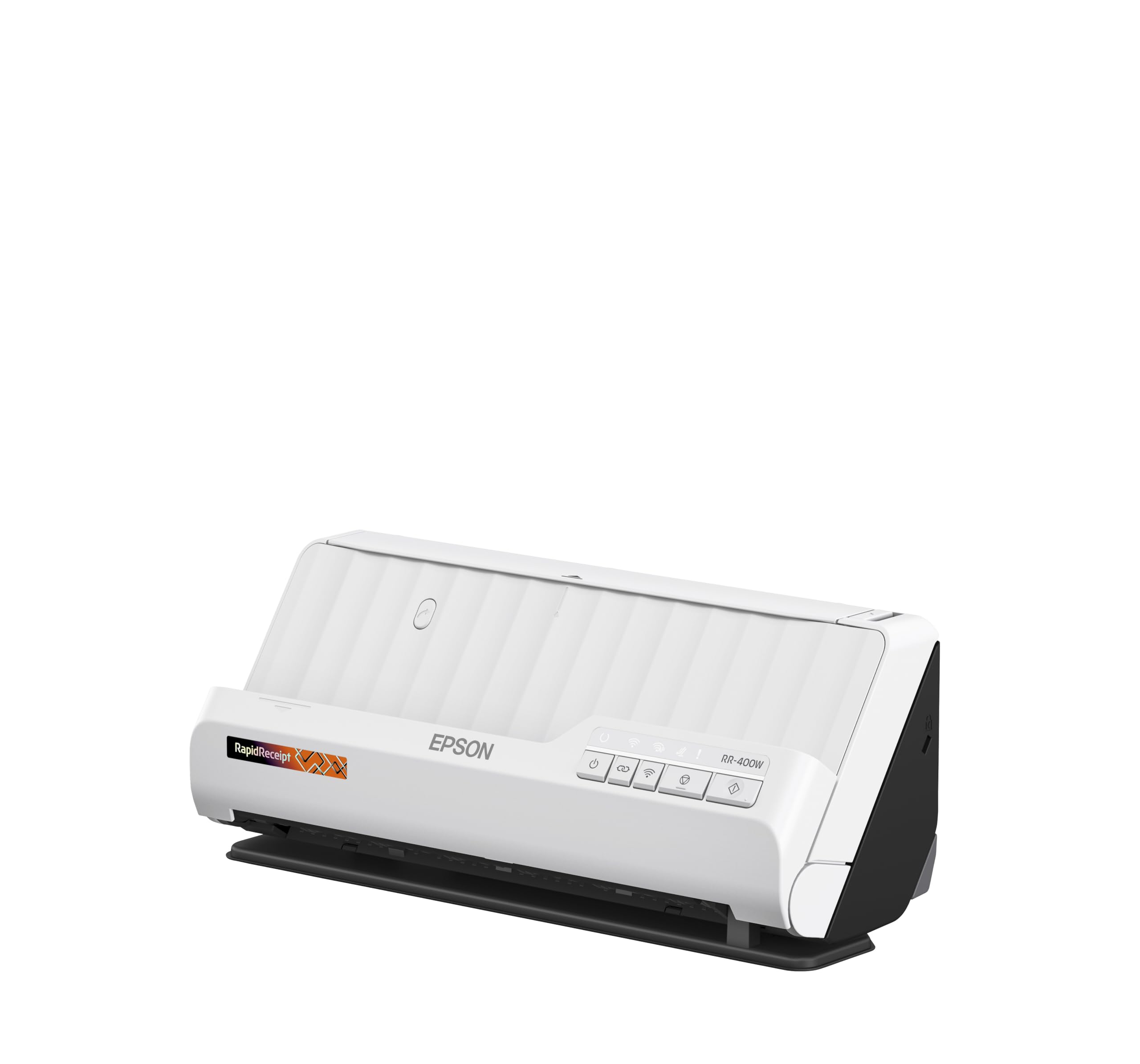 Epson RapidReceipt RR-400W Wireless Desktop Color Duplex Scanner with ScanSmart AI PRO, 20-Page ADF | Compact Receipt & Document Scanner for Home Office, Small Business Accounting | Scan Receipts, Invoices, Contracts to PDF with OCR Technology