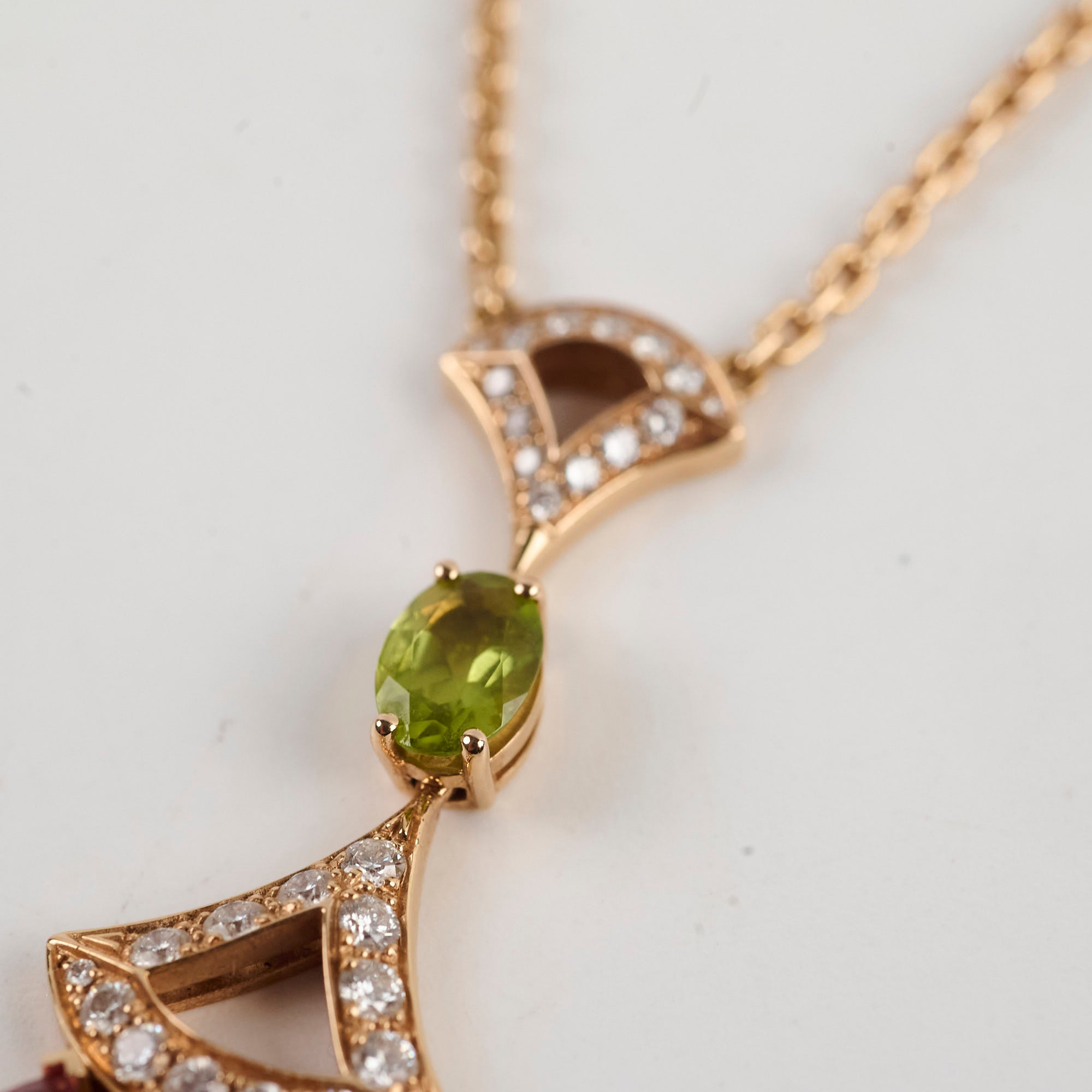 Bulgari Divas' Dream Necklace with Multicolor Gemstones - Elegant Jewelry for Women, Perfect for Parties, Weddings & Special Occasions
