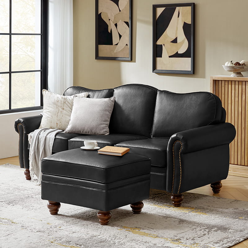 Amelia 2-Piece Living Room Furniture Set - Sofa & Loveseat (Multiple Styles Available) - Perfect for Small Spaces & Cozy Apartments