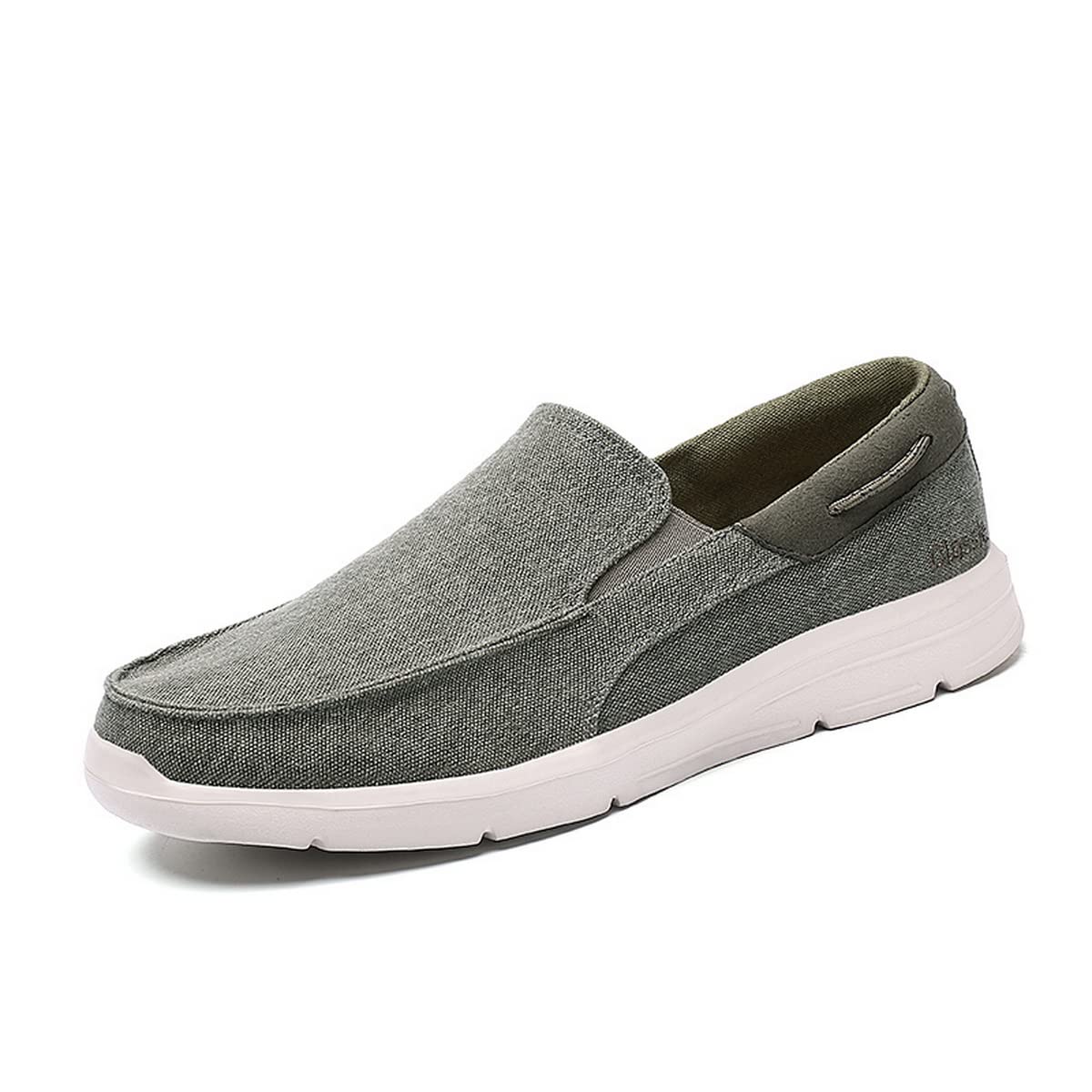 Men's Slip-On Loafers - Lightweight Comfortable Non-Slip Boat Shoes for Walking & Outdoor Casual Wear - Perfect for Work, Travel and Daily Activities